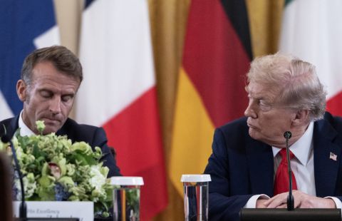 Macron is still recovering from wife's face slap: Trump mocks French president