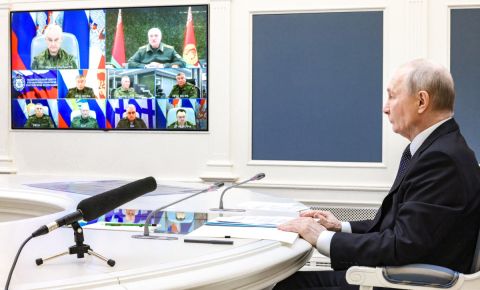 Putin and Lukashenko oversee joint Russia-Belarus nuclear drills