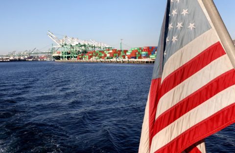 Two commercial ships with US flag successfully pass the Strait of Hormuz: Trump