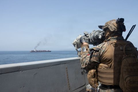 Iranian missiles reportedly strike US Navy ship near Jask Island 