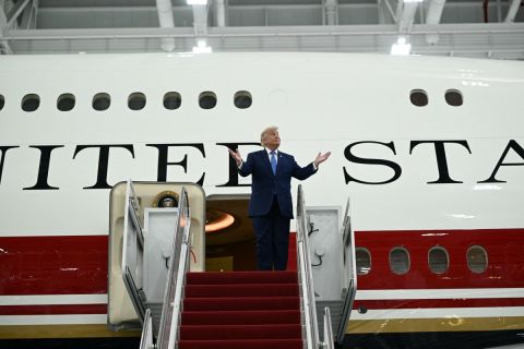 Trump unveils Qatar-gifted $500 million Boeing 747 as interim Air Force One