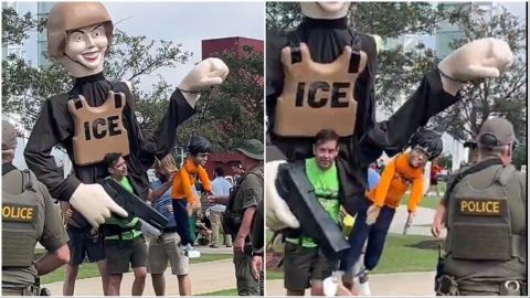 Video: Man protests ICE prior to Spain-Saudi Arabia World Cup game