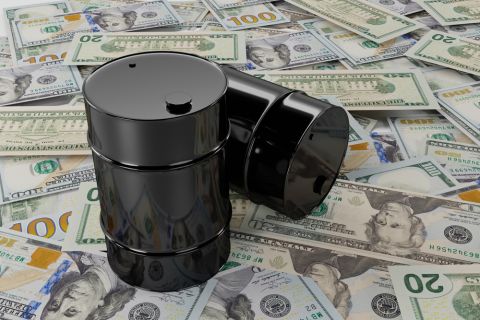 US dollar down, oil prices mixed on OPEC+ cuts