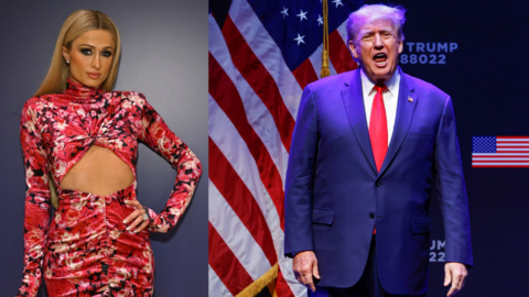 Paris Hilton pretended to vote for Trump