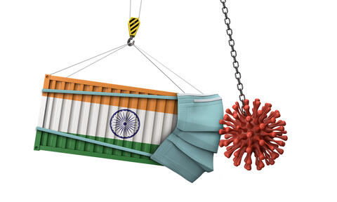 Indian Rupee Rises Amid A Drop In Daily COVID Cases