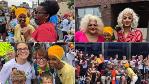 Ilhan Omar Accused of Hypocrisy for Marching at Minnesota Pride